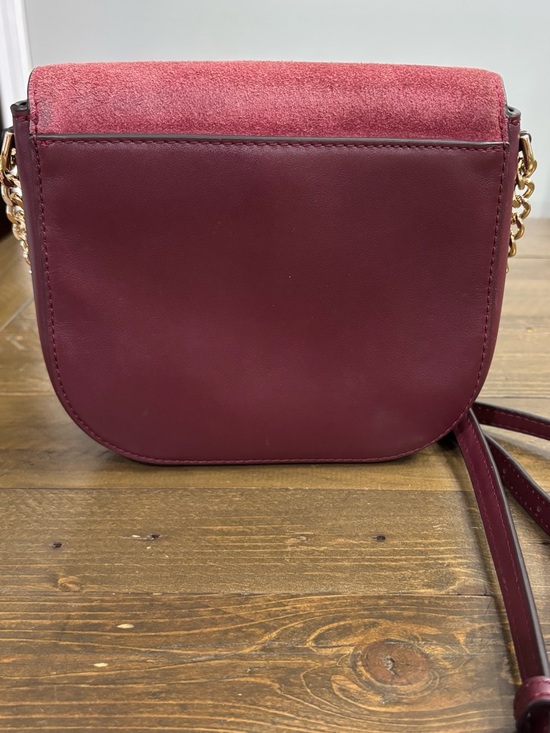Michael Kors Mott Leather and Suede Saddle Bag - Picture 2 of 13